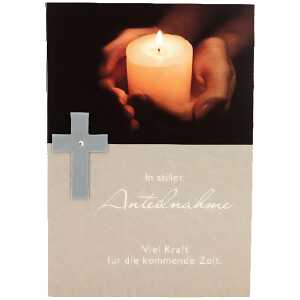 Trauerkarte Motiv 52, In stiller Anteilnahme Viel Kraft für ..