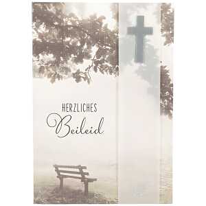 Trauerkarte Motiv 56, Herzliches Beileid