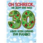 Musikkarte Motiv 7, Oh Schreck die 20er sind weg! 30...