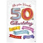 Musikkarte Motiv 9, Alle guten Wünsche zum 50....
