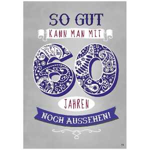 Musikkarte Motiv 11, So gut kann man mit 60 Jahren noch aus..