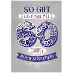 Musikkarte Motiv 11, So gut kann man mit 60 Jahren noch...