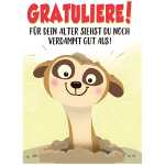 Musikkarte Motiv 19, Gratuliere! Für dein Alter...