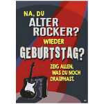 Musikkarte Motiv 20, Na, Du alter Rocker? Wieder...