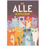 Musikkarte Überraschung Motiv 23, Wir alle gratulieren!