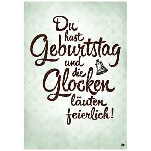 Musikkarte Motiv 29, Du hast Geburtstag und die Glocken...