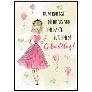 Musikkarte Motiv 32, Du verdienst mehr als nur eine Karte...