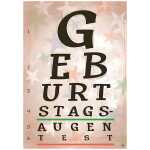 Musikkarte Überraschung Motiv 36, GEBURTSTAGSAUGENTEST