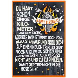 Musikkarte Motiv 39, Happy Birthday - Du hast schon einige...