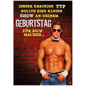 Musikkarte Motiv 46, Dieser knackige Typ sollte eine kleine..