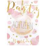 Designers Klappkarte Motiv 2, 18-Jetzt geht die Party...