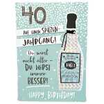 Designers Klappkarte Motiv 4, 40 Auf einen...