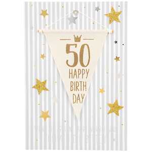 Designers Best Klappkarte Motiv 6, 50-Happy Birthday Wenn die guten...