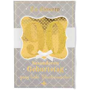 Designers Klappkarte Motiv 10, 90-Zu diesem besonderen Geburtstag...