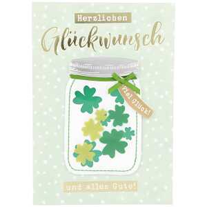 Designers Klappkarte Motiv 12, Herzlichen Glückwunsch Heute ist dein..