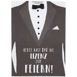 Designers Klappkarte Motiv 13, Heute hast du die Lizenz...