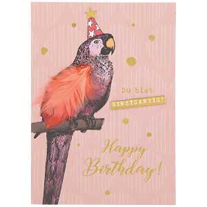 Designers Klappkarte Motiv 16, Du bist einzigartig! Happy Birthday!