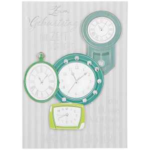 Designers Klappkarte Motiv 17, Die Zeit vergeht doch du wirst nicht ..