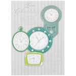 Designers Klappkarte Motiv 17, Die Zeit vergeht doch du...