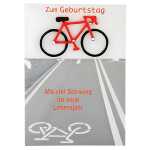 Designers Klappkarte Motiv 19, Zum Geburtstag-Mit viel...