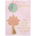 Designers Klappkarte Motiv 20, Zum Geburtstag positive...