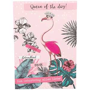 Designers Klappkarte Motiv 21, Zum Geburtstag-Jeden Tag soll für dich.