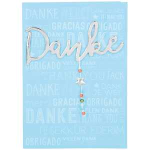 Designers Best Klappkarte Motiv 39, Danke Merci Thank you...