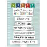 Designers Klappkarte Motiv 40, Viele gute Wünsche...