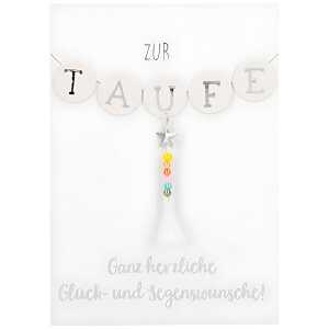 Designers Klappkarte Motiv 56, Zur Taufe - Ganz herzliche Glück- und..