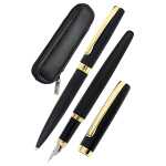 Schreibset Eleganza gold mit Lederetui Füller...