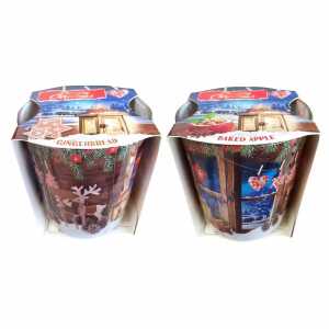 Duftglas Charming X-Mas 2 Düfte, blau, Baked apple und Gingerbread