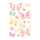 Sticker Neon Colourful Line Butterfly, 1 Bogen, Rössler