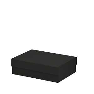 Kartonage 20x26x8cm Boxline schwarz, 196 x 264 x 80 mm, Rössler