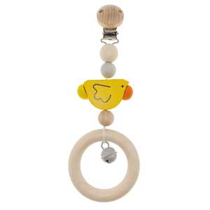 Hess Wagenhänger Ente natur gelb, aus Buchenholz