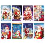 Glückwunschkarten 100er Weihnachten sortiert, 8-fach...