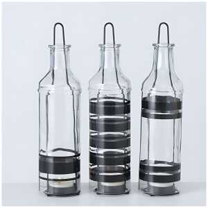 Teelichthalter Stappo Glasflasche 26cm 3fach