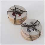 Untersetzer Herby 4er Set 10x10x5cm Holz