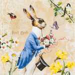 Serviette 33x33cm FSC-MIX Mr. Rabbit, 3-lagig, 20...