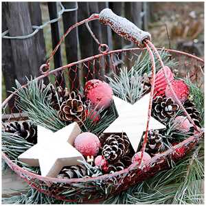 Serviette 33x33cm FSC-Mix Frozen Basket, 3-lagig, 20 Stück,