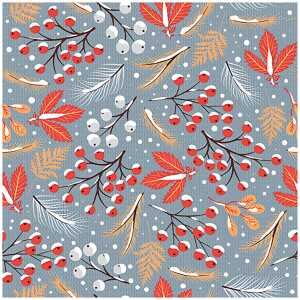 Weihn.Zelltuchserviette 33x33cm HOME F. 612106 3lag