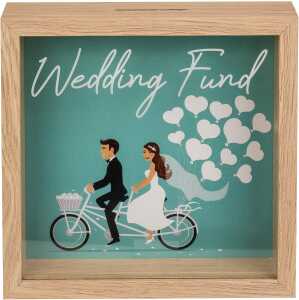 OOTB Holz-Spardose Hochzeitskasse im Rahmen