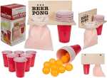 OOTB Beer Pong m. Holz-Ablage inkl. 12 Becher und