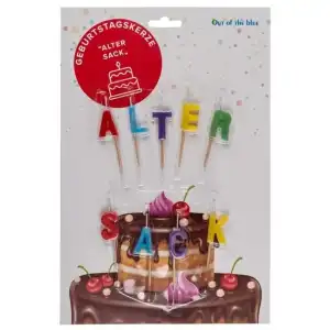 OOTB Geburtstagskerze "Alter Sack"/"Alte Schachtel"