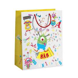 Roth Geschenktaschen ABC Monster klein, 22,5x17x9,2 cm