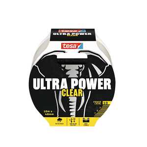 TESA Gewebeband Ultra Power Clear - 10 m x 48 mm, 4063565106491