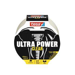 TESA Gewebeband Ultra Power Clear - 10 m x 48 mm, 4063565106507