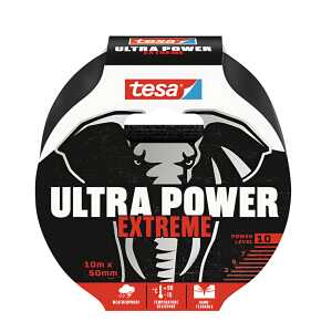 TESA Reparaturband Ultra Power Extreme - 10 m x 50 mm, schwarz