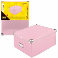 Idena Box pink FSC-Rec  mit Deckel 36x28x17cm,...