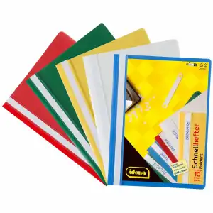 Idena Schnellhefter A4 PP 5er Premium 5 Farben, Stärke 250µ