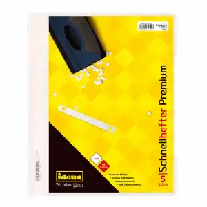 Idena Schnellhefter A4 PP 5er Premium weiß, Stärke 250µ,